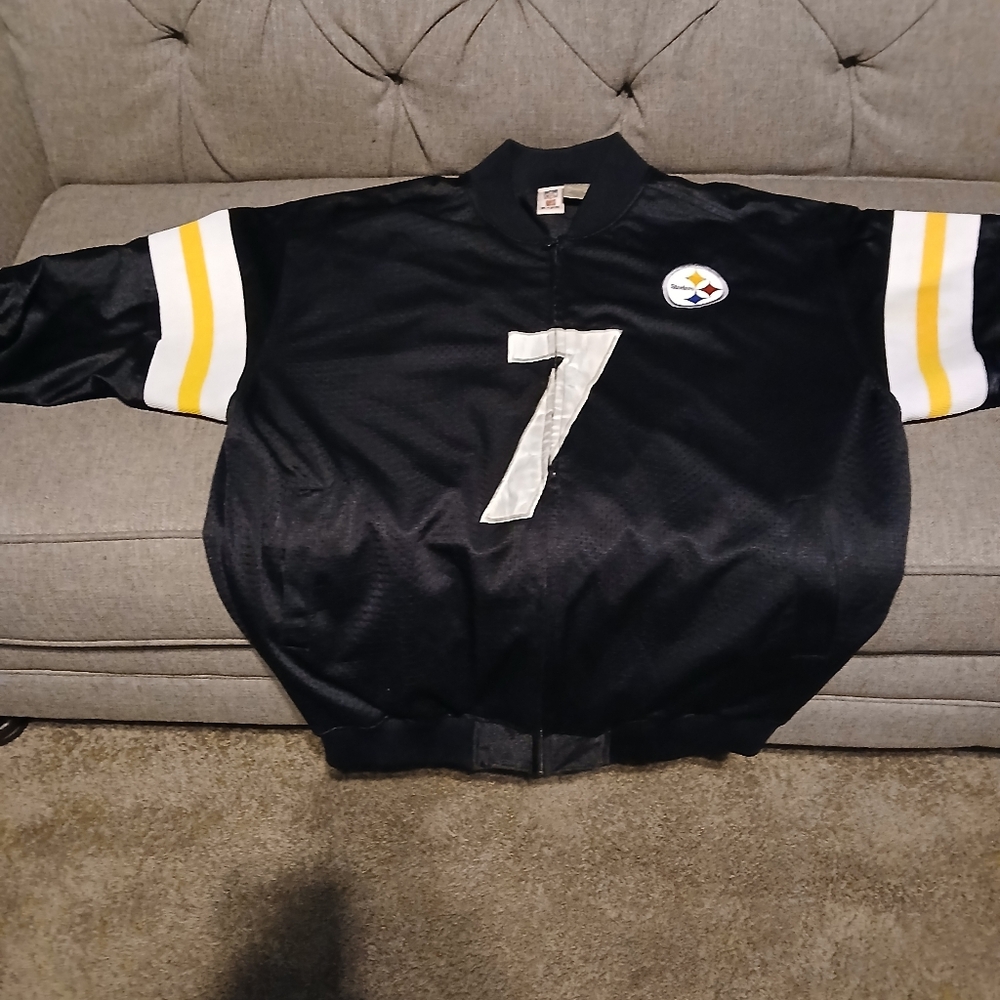 Pittsburgh Steelers Ben Roethlisberger, #7,  Lined Zipped Jacket.  XL - Picture 9 of 16
